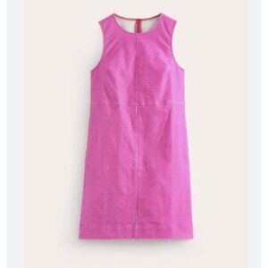 BODEN Pia Corduroy Shift Pinafore Dress in Phlox Pink Preppy Casual Twee NWT